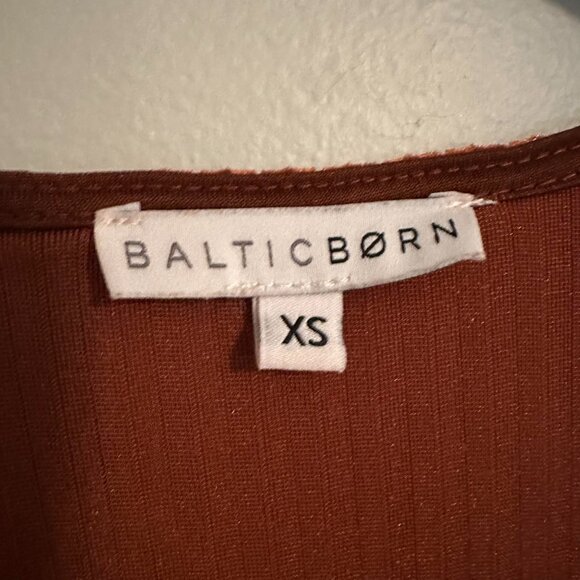 Baltic Born Andi Velvet Ribbed Wrap Maxi Dress - XS - Picture 5 of 6